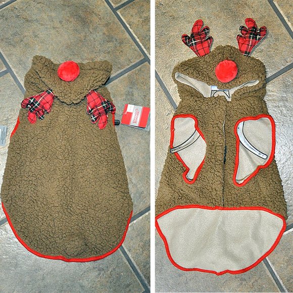 Reindeer Dog Holiday Costume (Size L) - Picture 2 of 5